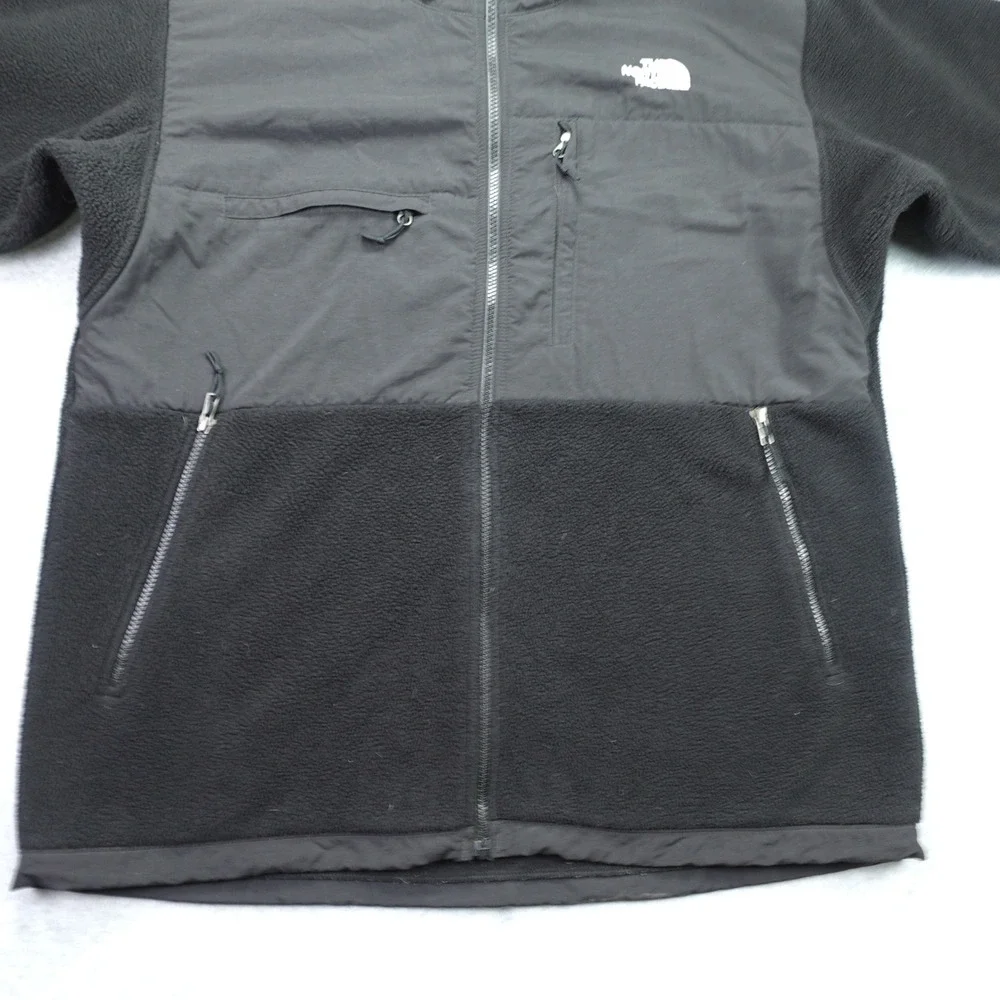 The North‎ Face Jacket Mens XL Black Polartec Denali Fleece Full Zip T201 Hiking